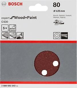 Bosch 2 608 605 642 accessorio per levigatrici 5 pz Carta abrasiva