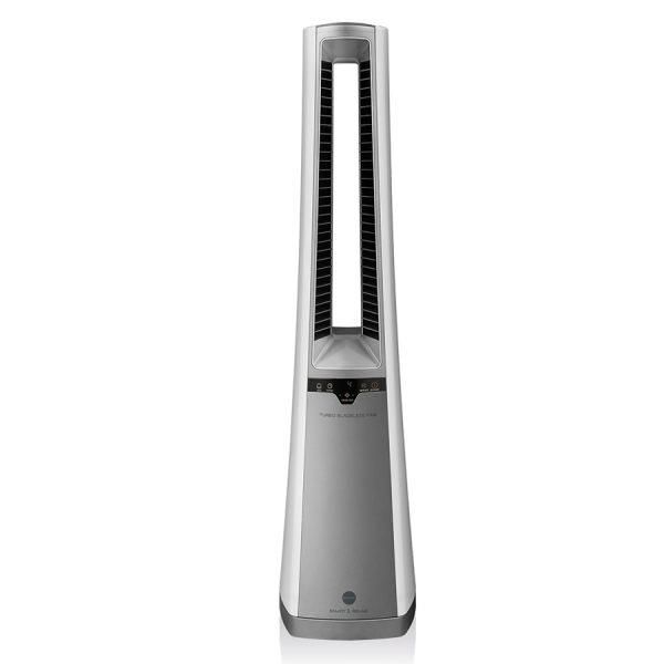Macom Ventilatore oscillante senza pale, Silenzioso Telecomando incluso Argento