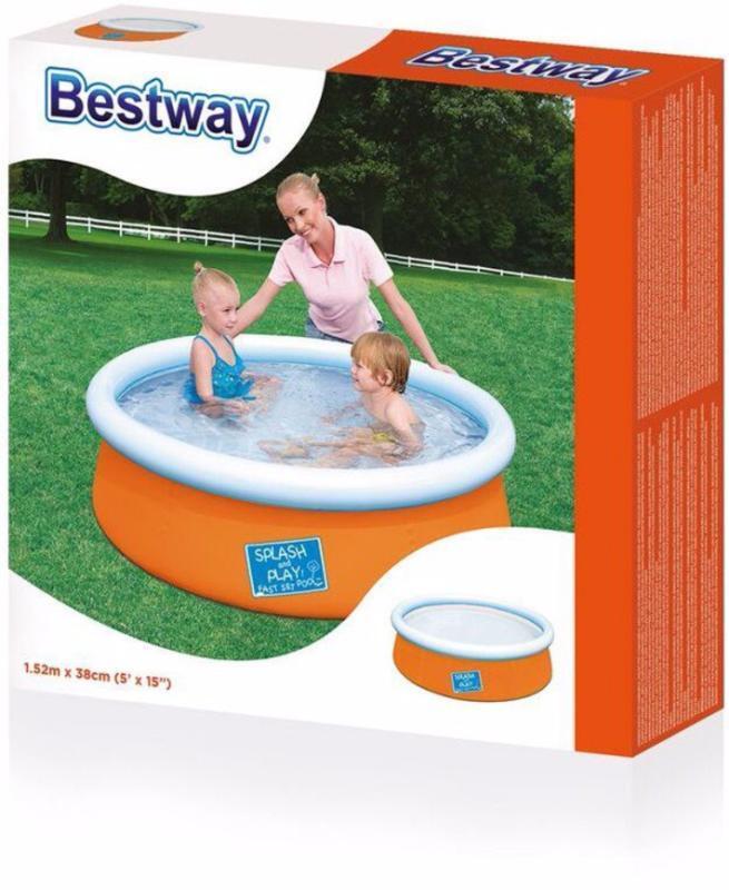 Bestway Fast Set 57241 piscina fuori terra Piscina gonfiabile 477 L Blu, Verde, Arancione