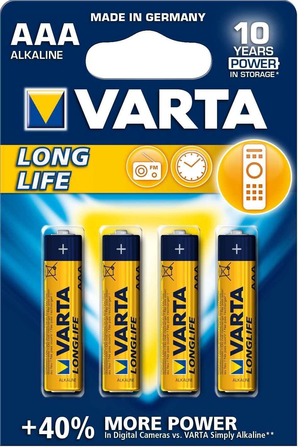 Varta Longlife Extra AAA Batteria monouso Alcalino