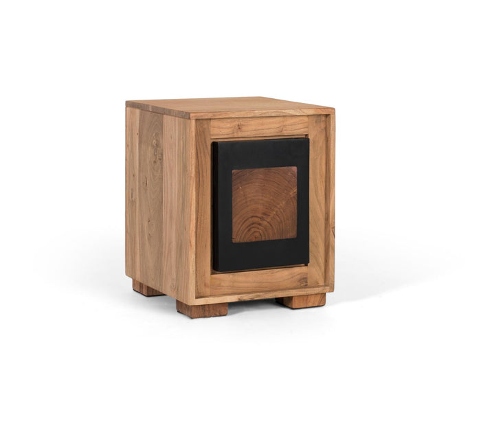 Comodino in legno di mango