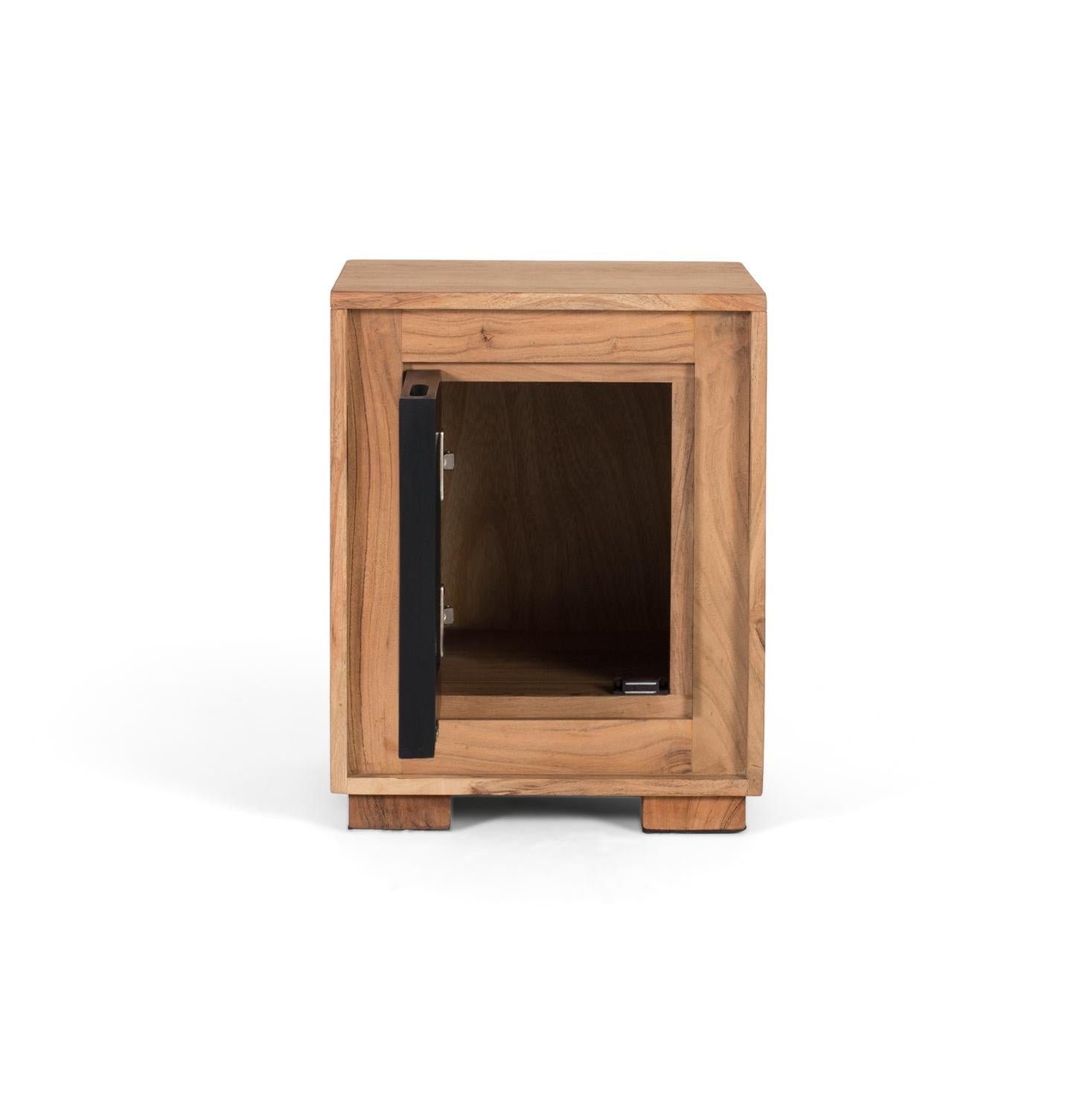 Comodino in legno di mango