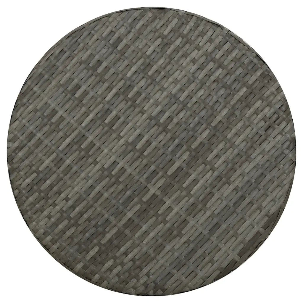 Tavolino da Tè Grigio 45 cm in Polyrattan 317176