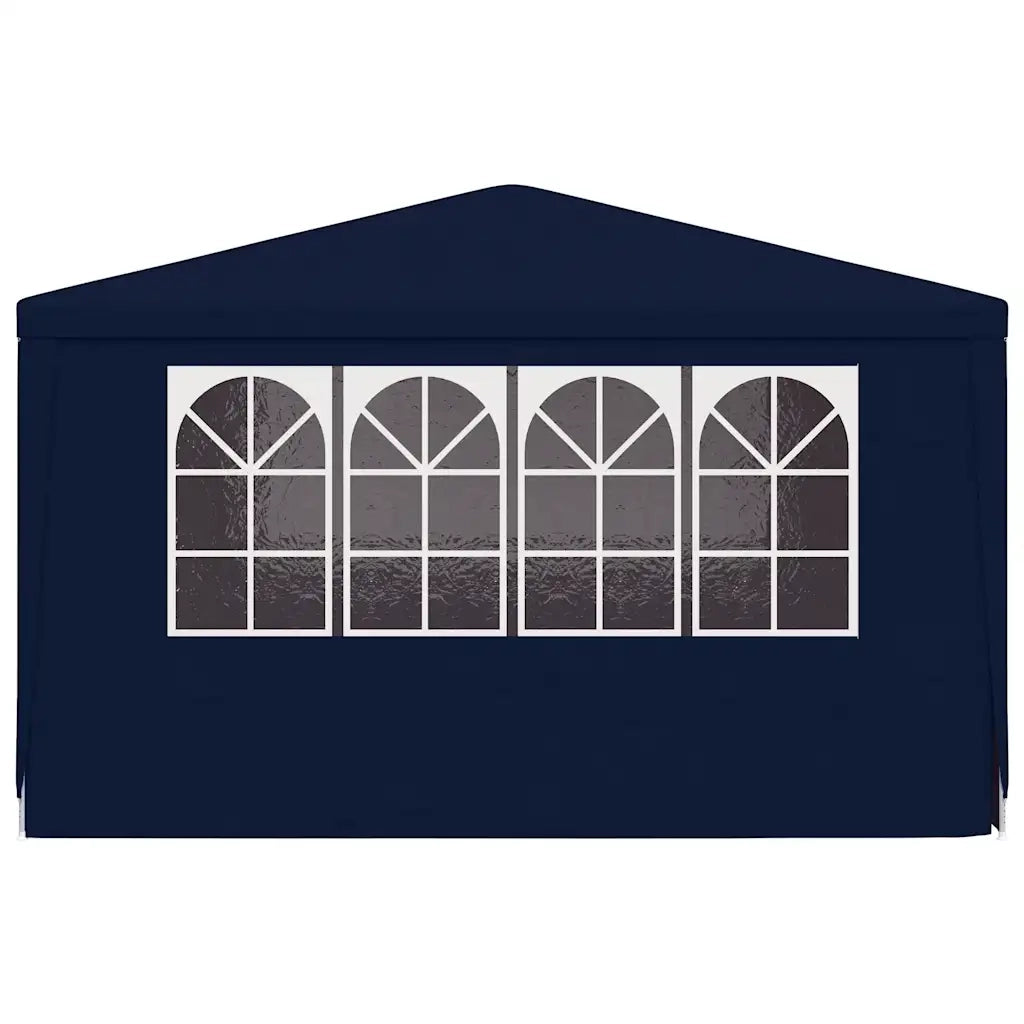 Gazebo Professionale con Pareti 4x4 m Blu 90 g/mÂ² cod mxl 52896
