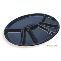 AandF Piatto Ovale Blu 30cm