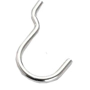 GANCIO PER PANNELLO FORATO TIPO 'N.3' 25x37 mm - 200 pezzi