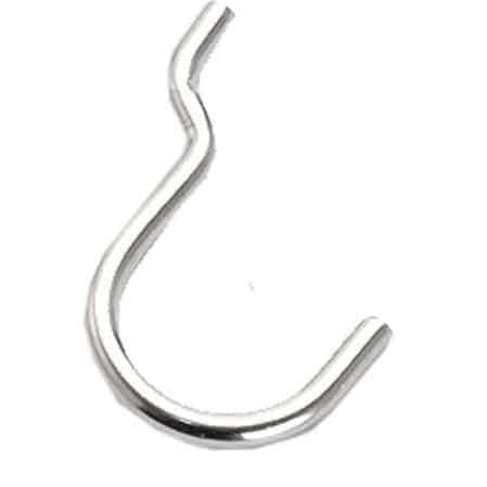 GANCIO PER PANNELLO FORATO TIPO 'N.3' 25x37 mm - 200 pezzi