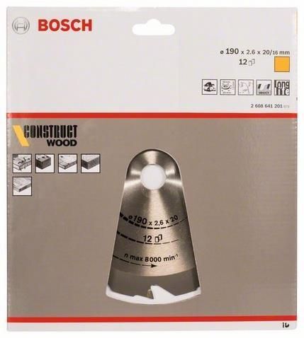 Bosch 2 608 641 201 190mm 1pezzo(i) lama circolare