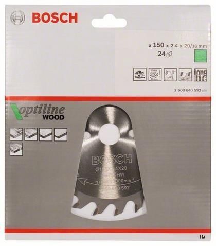 Bosch 2 608 640 592 150mm 1pezzo(i) lama circolare