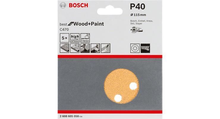 Bosch 2 608 605 068 accessorio per levigatrici 5 pz Carta abrasiva