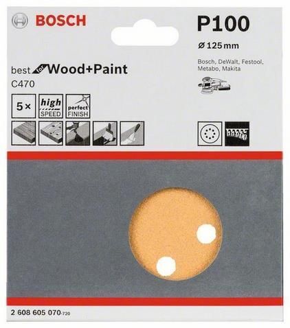 Bosch 2 608 605 070 accessorio per levigatrici 5 pz Disco abrasivo