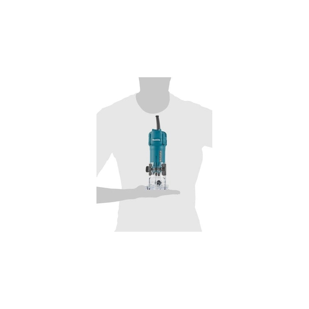 Trade Shop - Rifilatore 6mm Fresatrice 530w 3000rpm Ad Immersione Makita 3709 A Base Fissa -