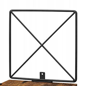 Libreria Valora con mensole angolari in stile loft rustico marrone per soggiorno