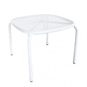 Tavolino Midway 41x41x43,5 h cm in Acciaio Bianco
