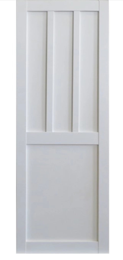 Porta scorrevole a 2 pannelli bianca per abiti H204 x L83