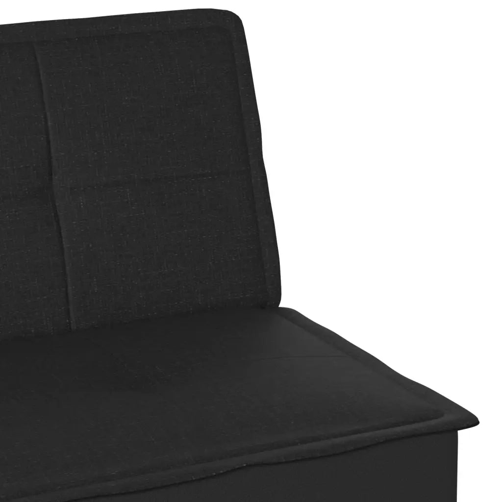 vidaXL Divano Letto Nero in Tessuto