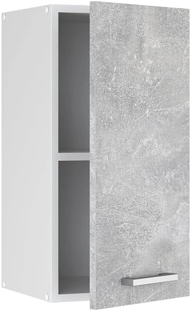 Pensile da cucina R-Line, Calcestruzzo, 40 cm, per la libera combinazione all'interno di sistemi cucina modulari