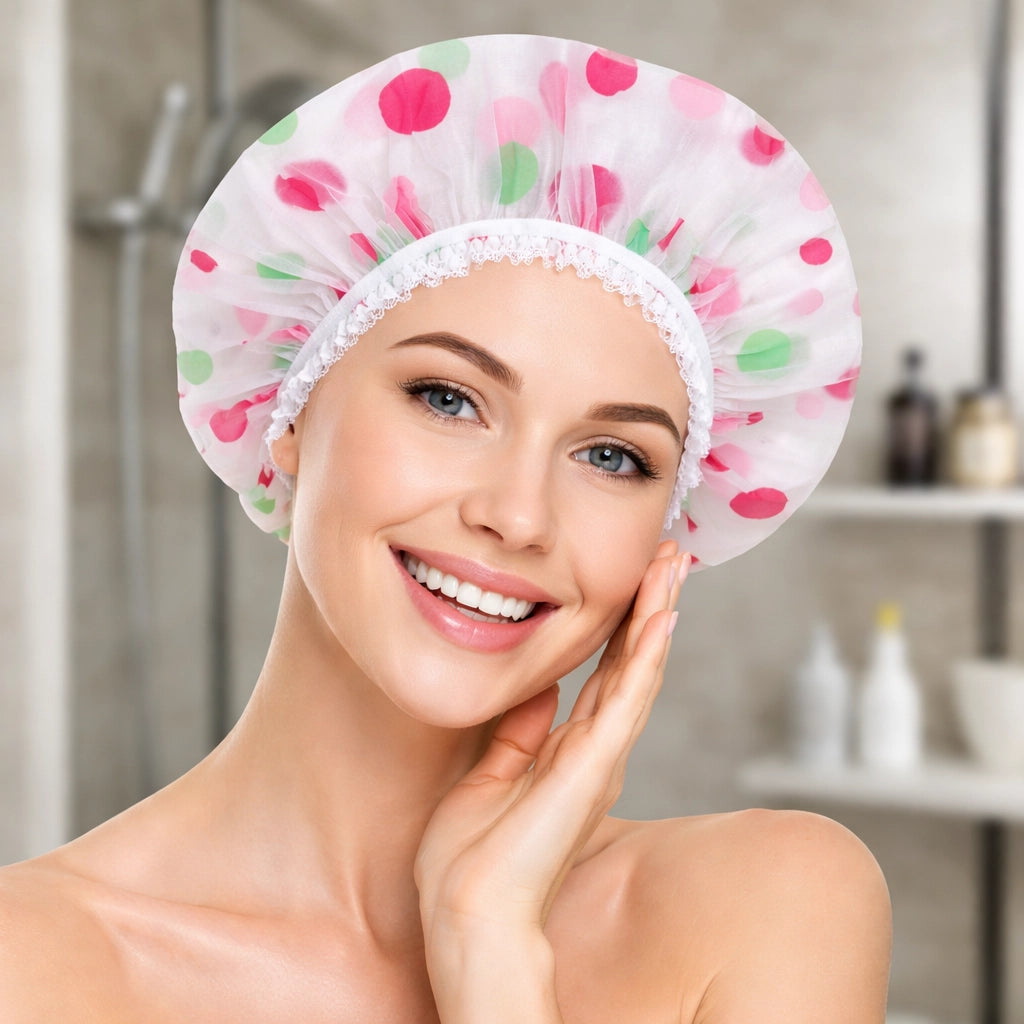4 Cuffie Per Capelli Cuffia Doccia Impermeabile Protezione Bagno Igiene Spa90610