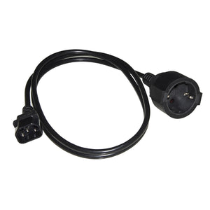 Link cavo adattatore di alimentazione presa schuko tedesca femmina - iec c14 maschio mt 1,50