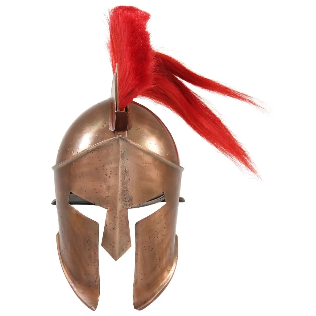 Elmo da Guerriero Greco Antico per LARP in Acciaio Rame CFW2911435