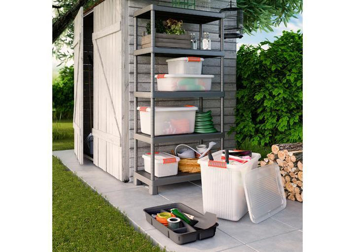 KIS K Latch Box Armadietto portaoggetti Rettangolare Arancione, Trasparente