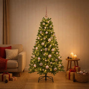 Albero di Natale artificiale con palline 120 cm 150 LED 3461415