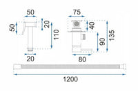 Rubinetto Bidet Rea Lungo Loop Copper