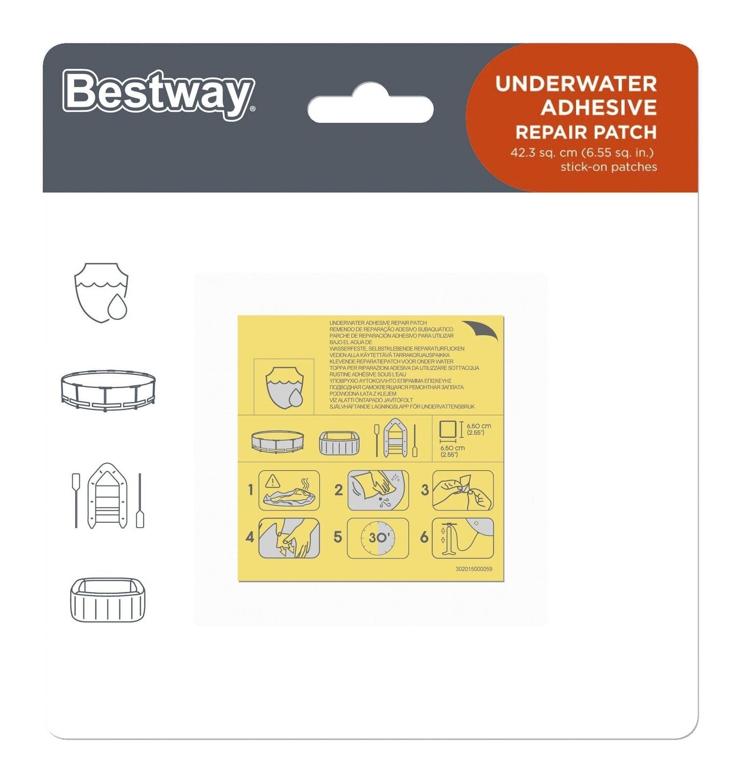 Bestway 62091 kit di riparazione per gonfiabili