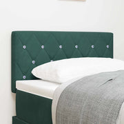 Testiera-Testata-Testiera Decorativa Verde Scuro 80 cm Pelle Sintetica 771547