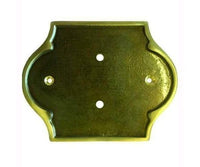 Targa Portanumeri Ottone Bronzato 3 Posti