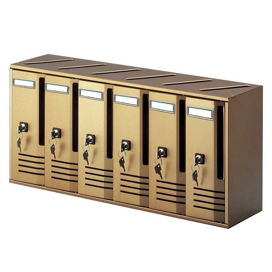 Alubox 20C6/BR cassetta per la posta Bronzo Cassetta postale a parete Alluminio