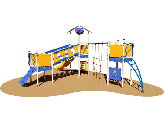 Villaggio Procton 982 SC Giochipark H 355cm scivolo scaletta area 59mq
