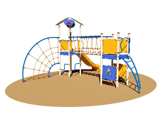 Villaggio Mizar 998 scaletta Giochipark EN 1176 H 355cm scivolo ponte area 53mq