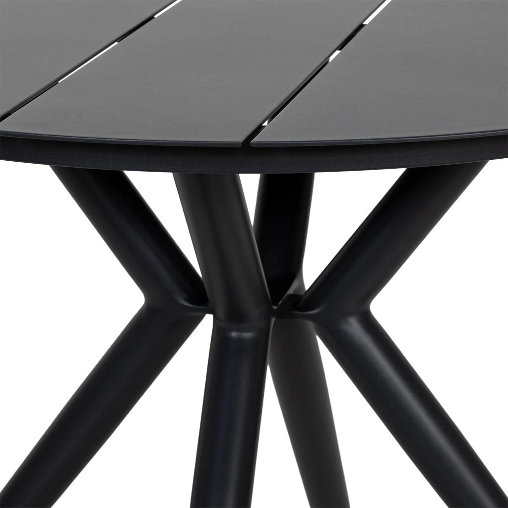Tavolo in alluminio grigio 90x75 cm