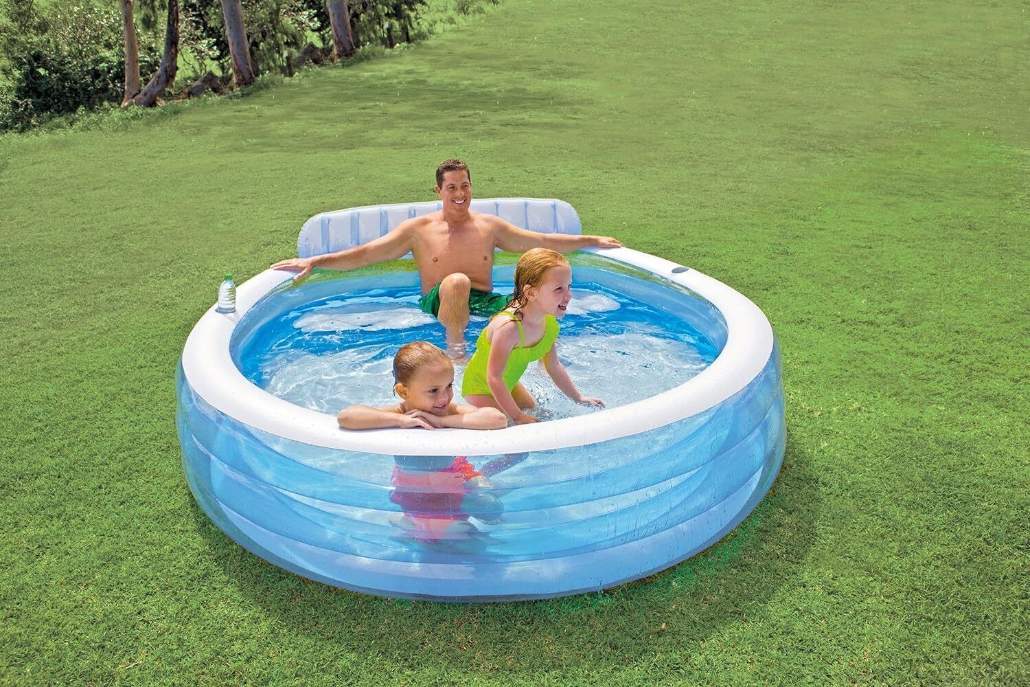 Intex 57190NP Swim Center Family Lounge Pool Rotonda 229 x 218 x 76 cm 3+ anni Single