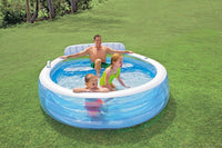 Intex 57190NP Swim Center Family Lounge Pool Rotonda 229 x 218 x 76 cm 3+ anni Single