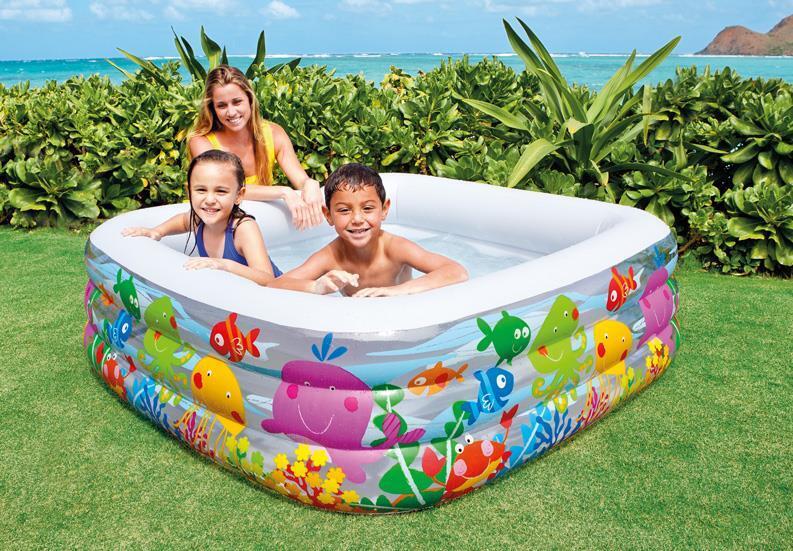 Intex 57471NP Piscina gonfiabile Piscina rettangolare Multicolore piscina fuori terra