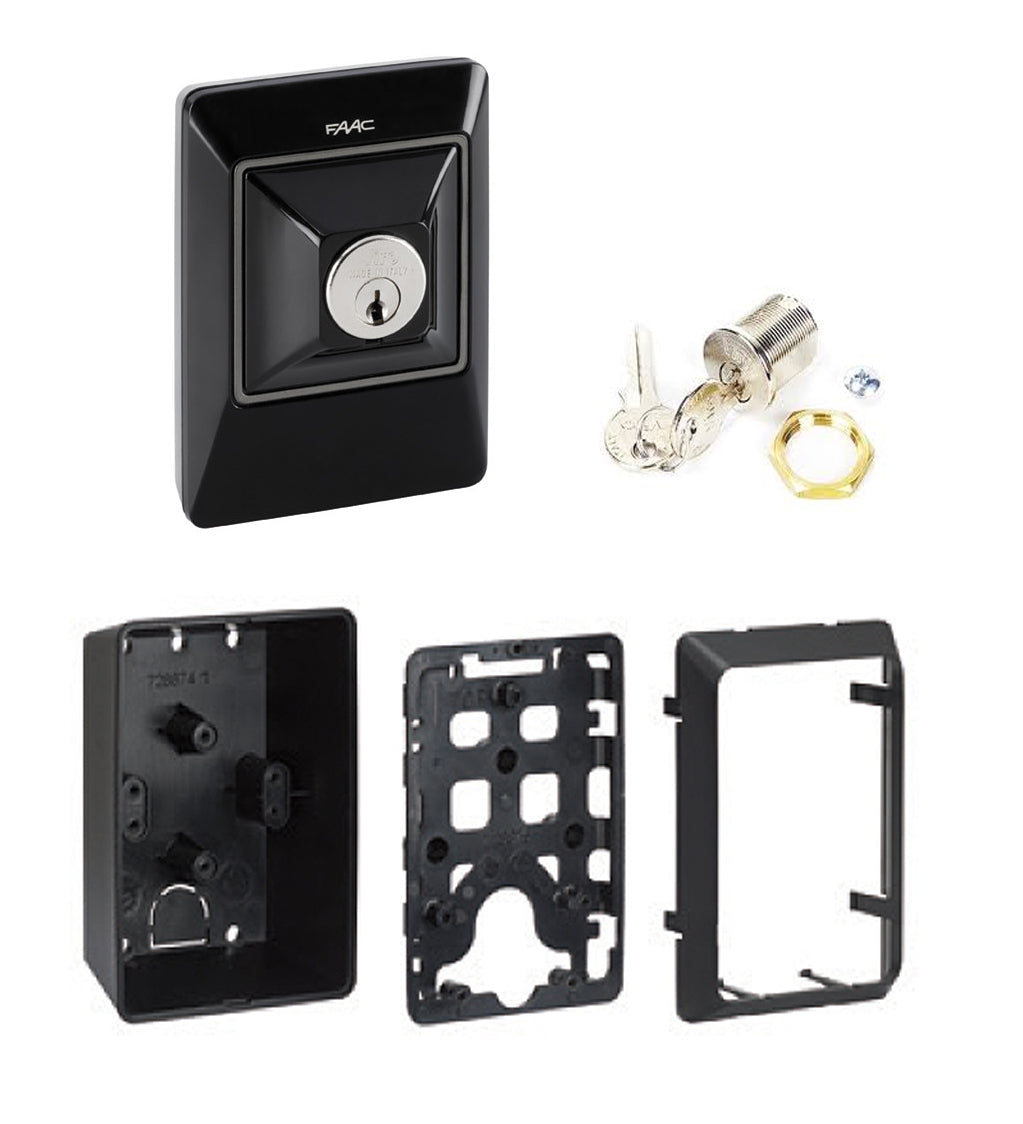 FAAC XK10 EX T10 E PULSANTE A CHIAVE SELETTORE PARETE MURO ESTERNO INSERITORE