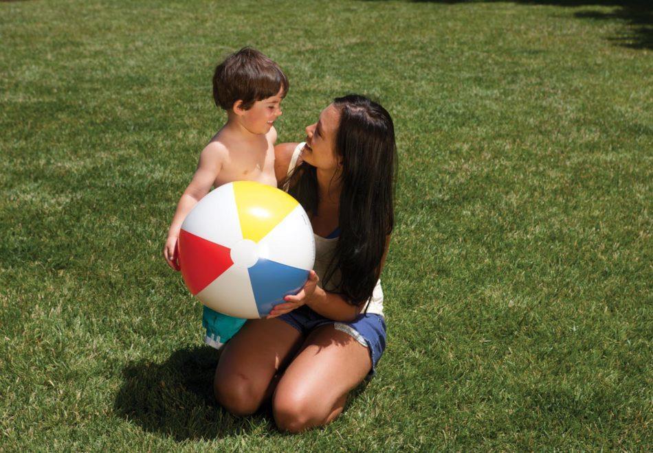 Intex 59020 pallone da spiaggia 51 cm Vinile Blu, Rosso, Bianco, Giallo