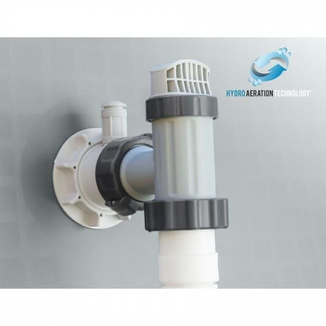 Intex 26756NP Piscina Fuori Terra Prisma Frame Rotonda Pompa Filtro 5678 L-h Scaletta Telo Base e Copertura 32695 L Acciaio e PVC Grigio 610x132 cm 610cm x132cm Con Pompa Filtro