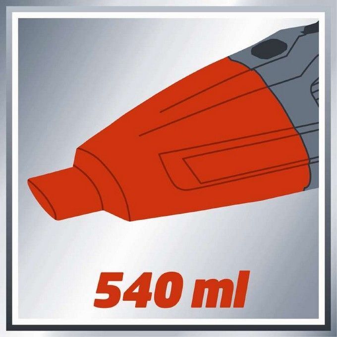 Einhell TE-VC 18 Li - Solo aspirapolvere senza filo Nero, Rosso Senza sacchetto