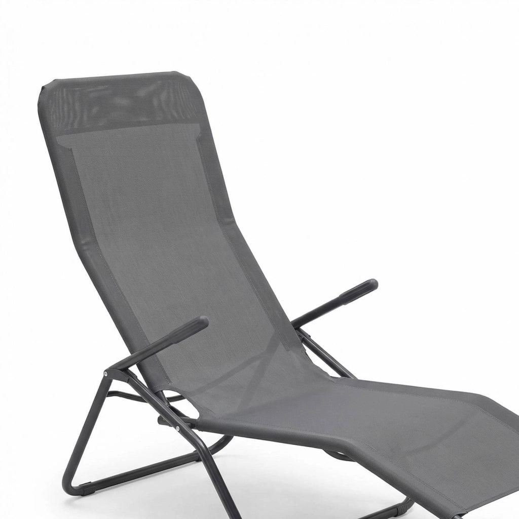 Marvin Lettino Basculante da Giardino Swing Sdraio Oscillante in Acciaio Telo Textilene Traspirante Relax Ergonomico per