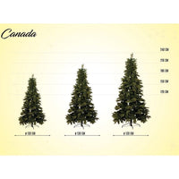 Albero Di Natale Canada Pe-Pvc 180 Cm 535 Rami