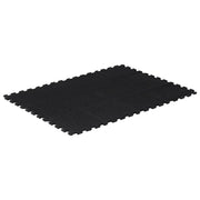 Piastrella per Pavimenti in Gomma Nera 12 mm 90x120 cm CFW2921424