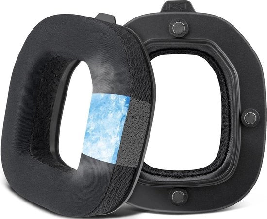 Sostituzione Orecchini per Headset Astro A40 TR con Piume di Gel di Raffreddamento, Lato Ghiaccio Tessuto e Schiuma di Isolamento Acustico
