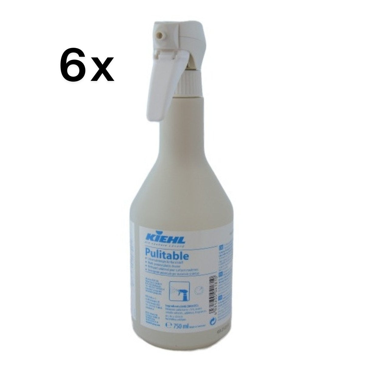 Pulitable 6 Pezzi x 750 ml, Detergente Spray Multisuperfici Sintetico | Kiehl