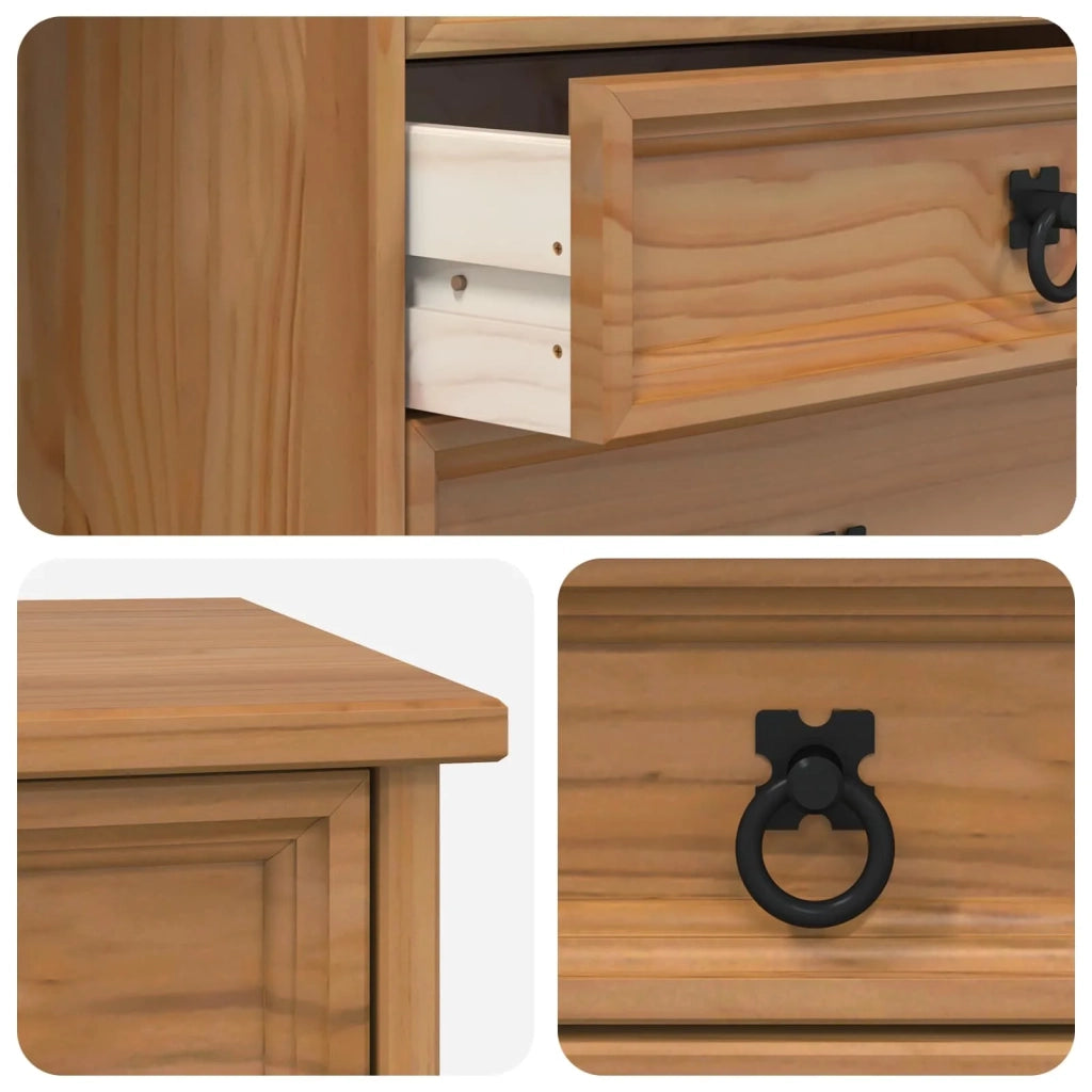 Armadietto Rotolante con Cassetti CORONA Marrone Miele 42040537