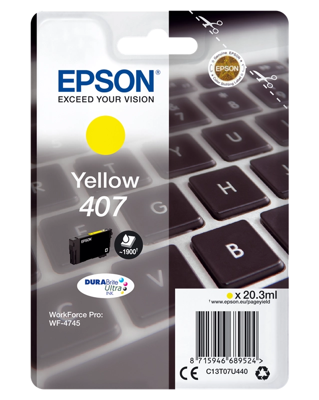 Epson WF-4745 cartuccia d'inchiostro 1 pz Originale Resa elevata (XL) Giallo