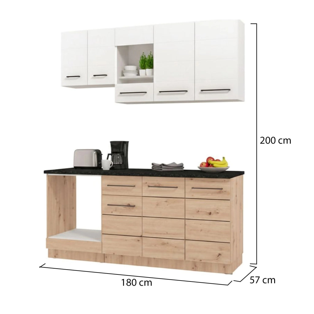 Cucinino Colombo, Cucina un Cassetto, Elettrodomestici non inclusi, Bianco