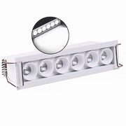 Trade Shop - Faretto Led Rettangolare Da Incasso Bianco 11w Luce Calda Naturale Fredda Xtd-6-b -